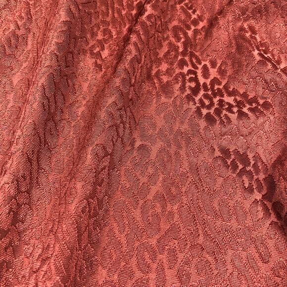 BCBGMAXAZRIA Swimsuit Paprika Rust Leopard Animal Print One Shoulder Swimsuit 12 - Picture 6 of 7